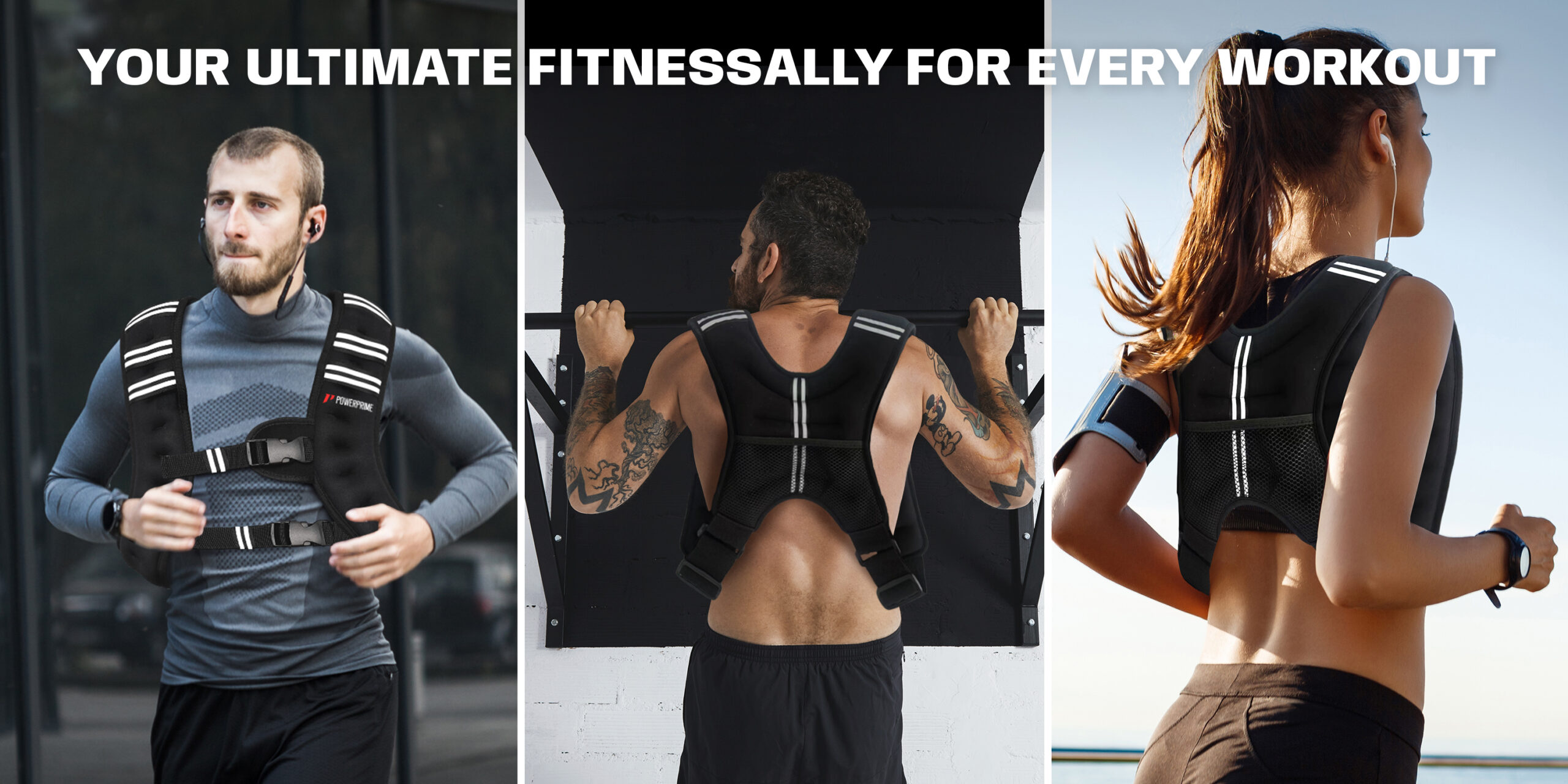 PowerPrime weighted vest outdoor workout